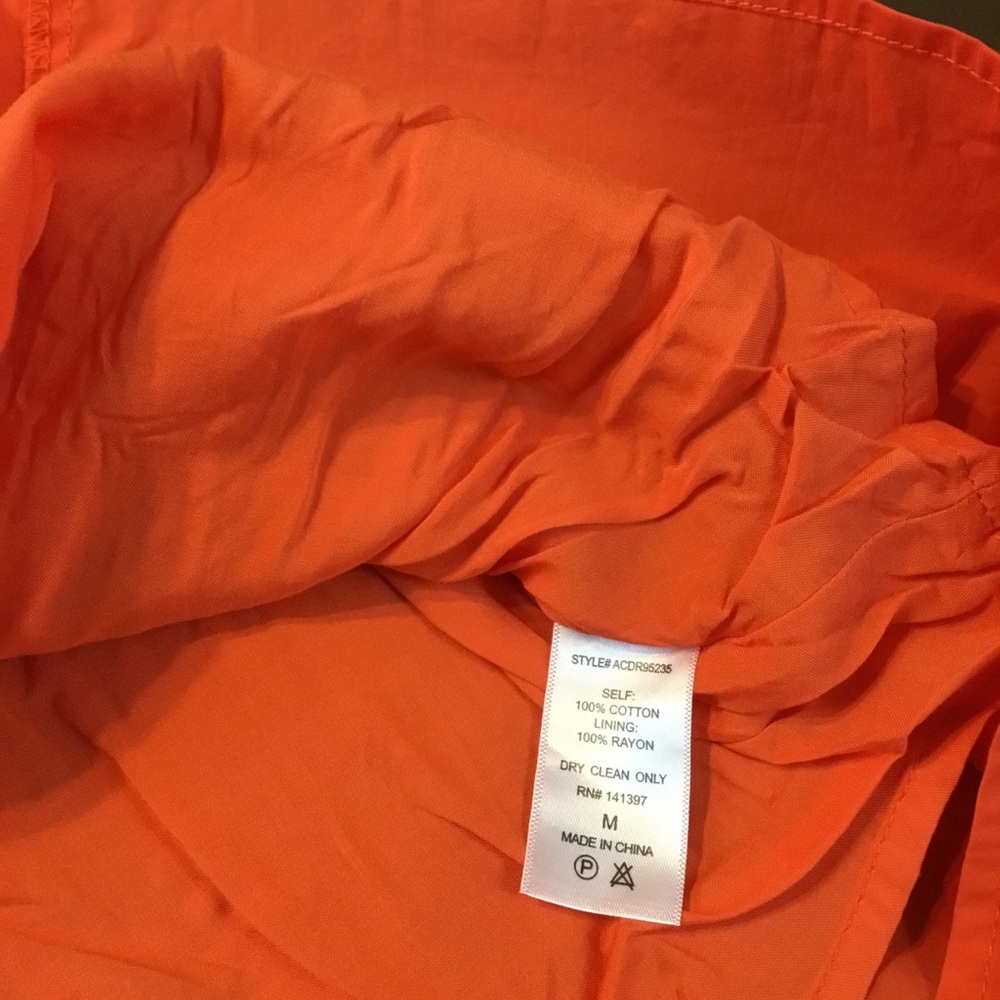 HOST PICK! Astr orange off shoulder dress NWT - Picture 5 of 8
